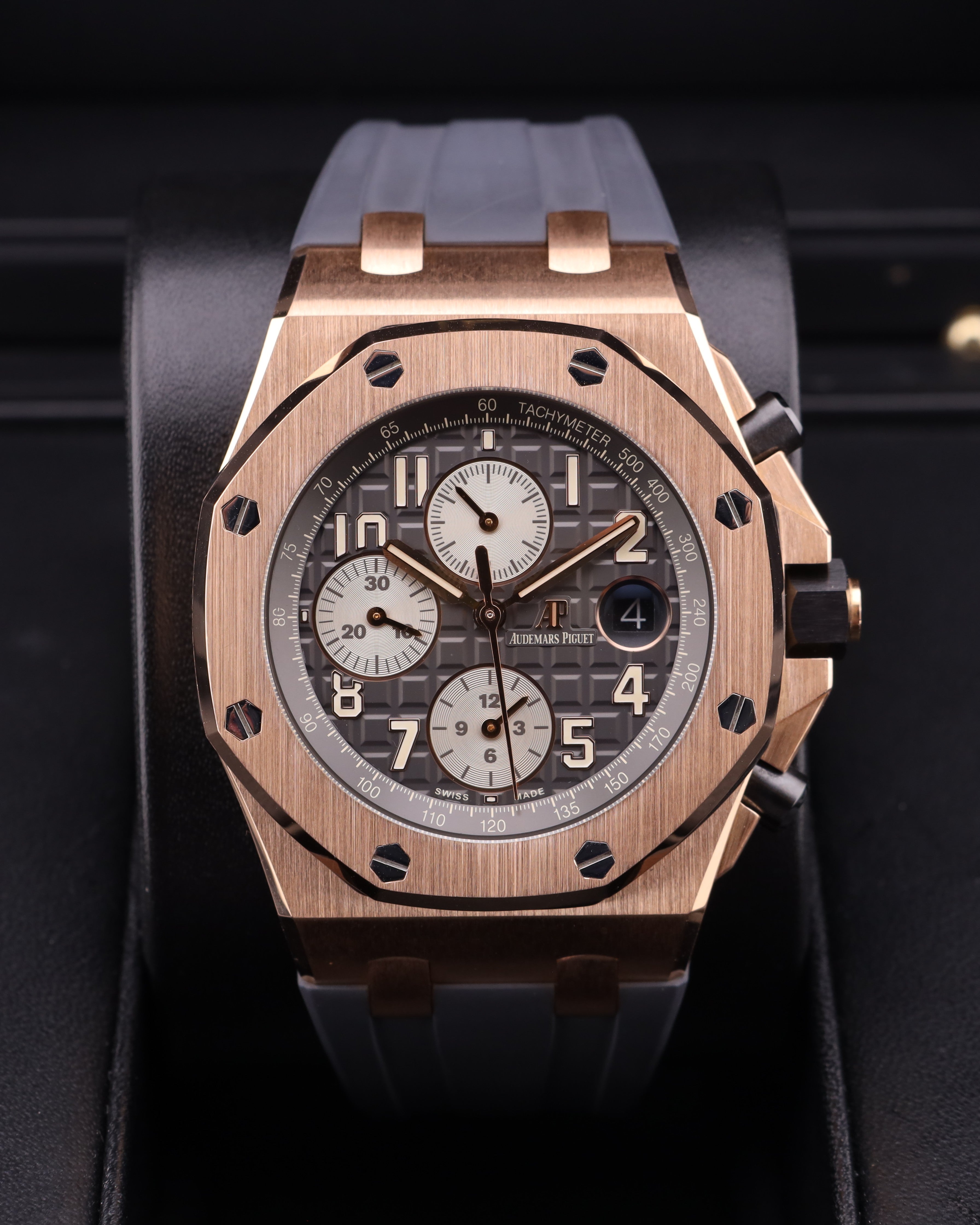 Audemars Piguet Royal Oak Offshore Chronograph Half Brick Rose Gold 26470OR.OO.A002CR.01 — Iron Eagle Reserve Miami