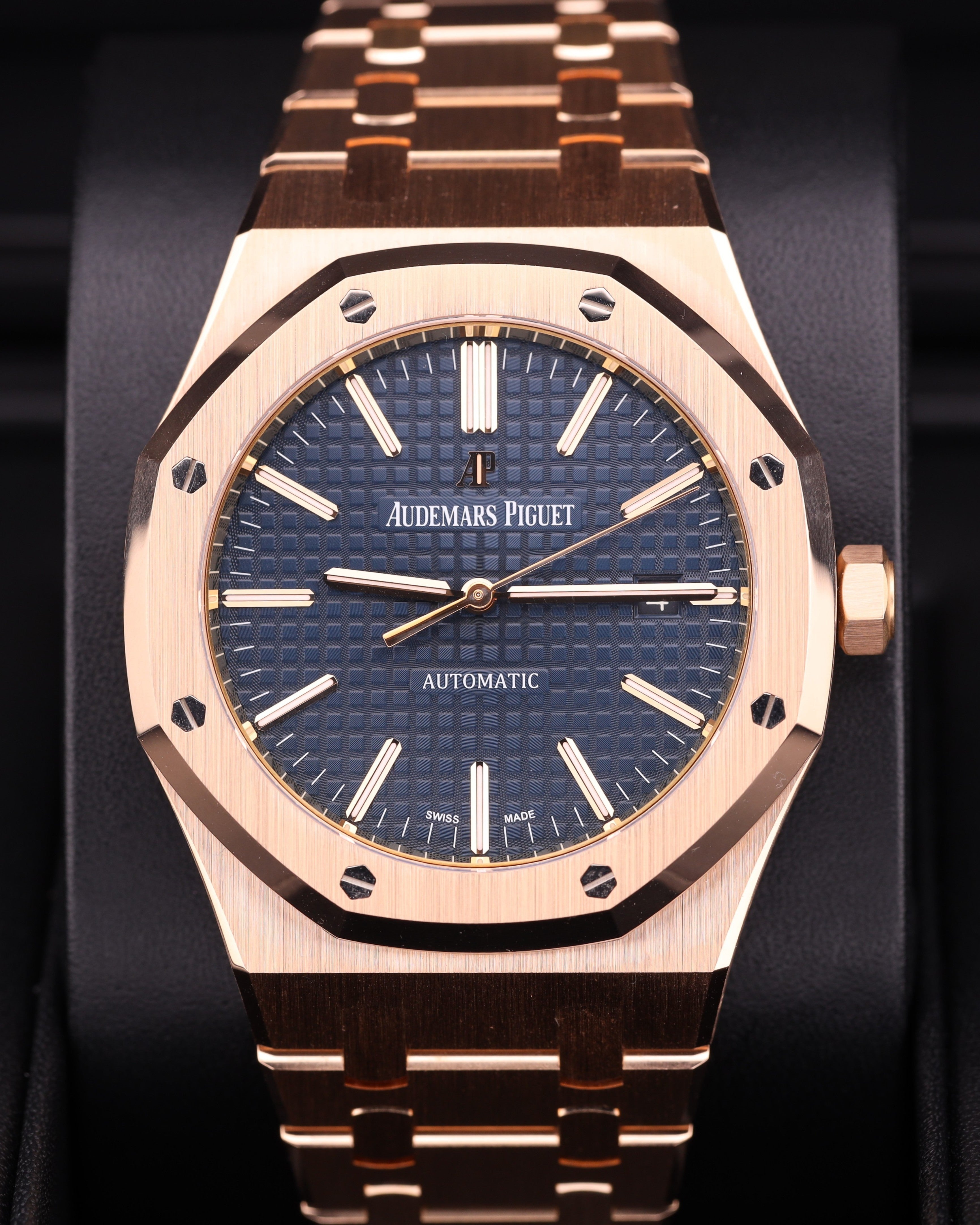 Audemars Piguet Royal Oak Blue Rose Gold 15400OR 15400OR.OO.1220OR.03 — Iron Eagle Reserve Miami