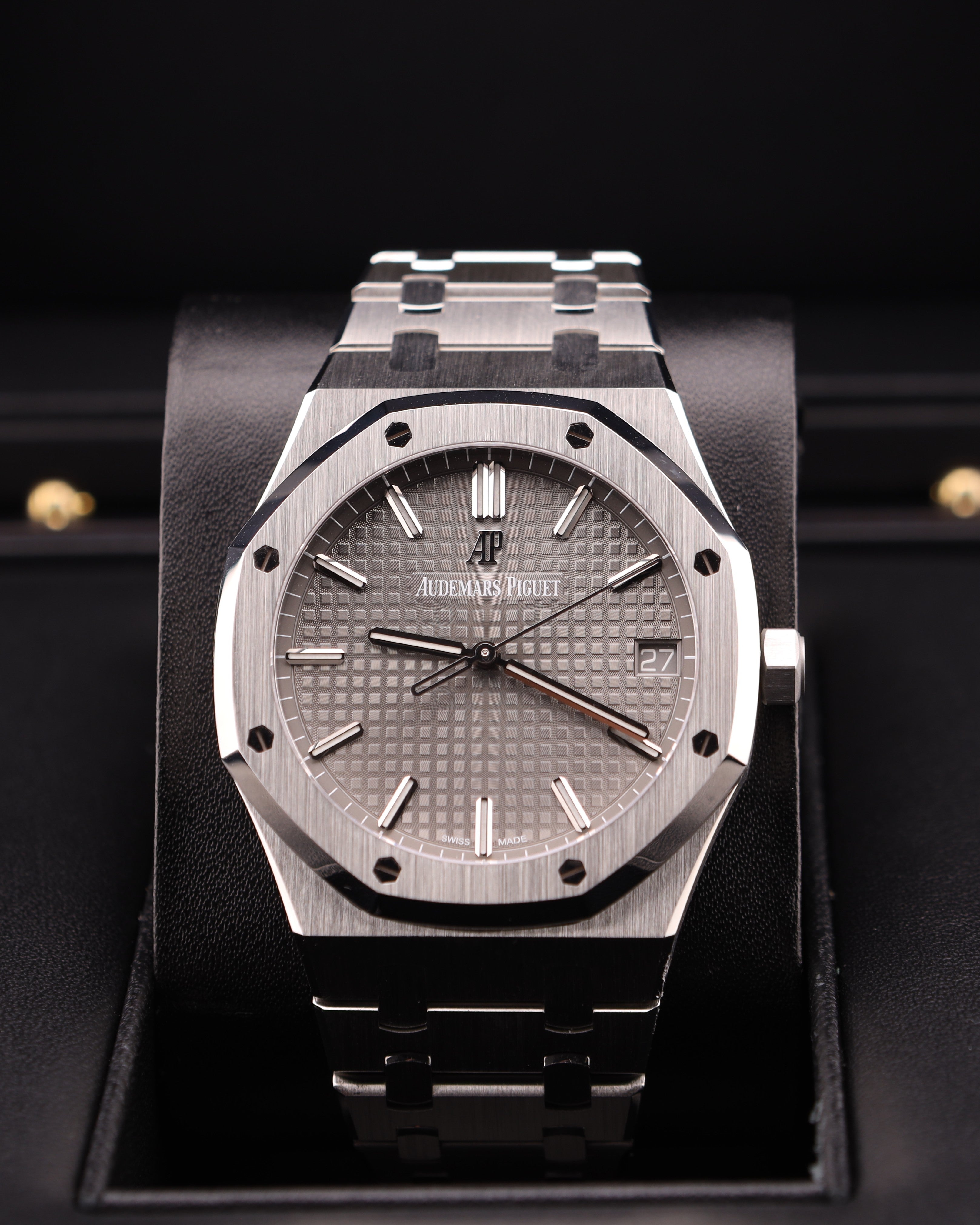 Audemars Piguet Royal Oak Grey Rhodium 15500ST 15500ST.OO.1220ST.04 — Iron Eagle Reserve Miami