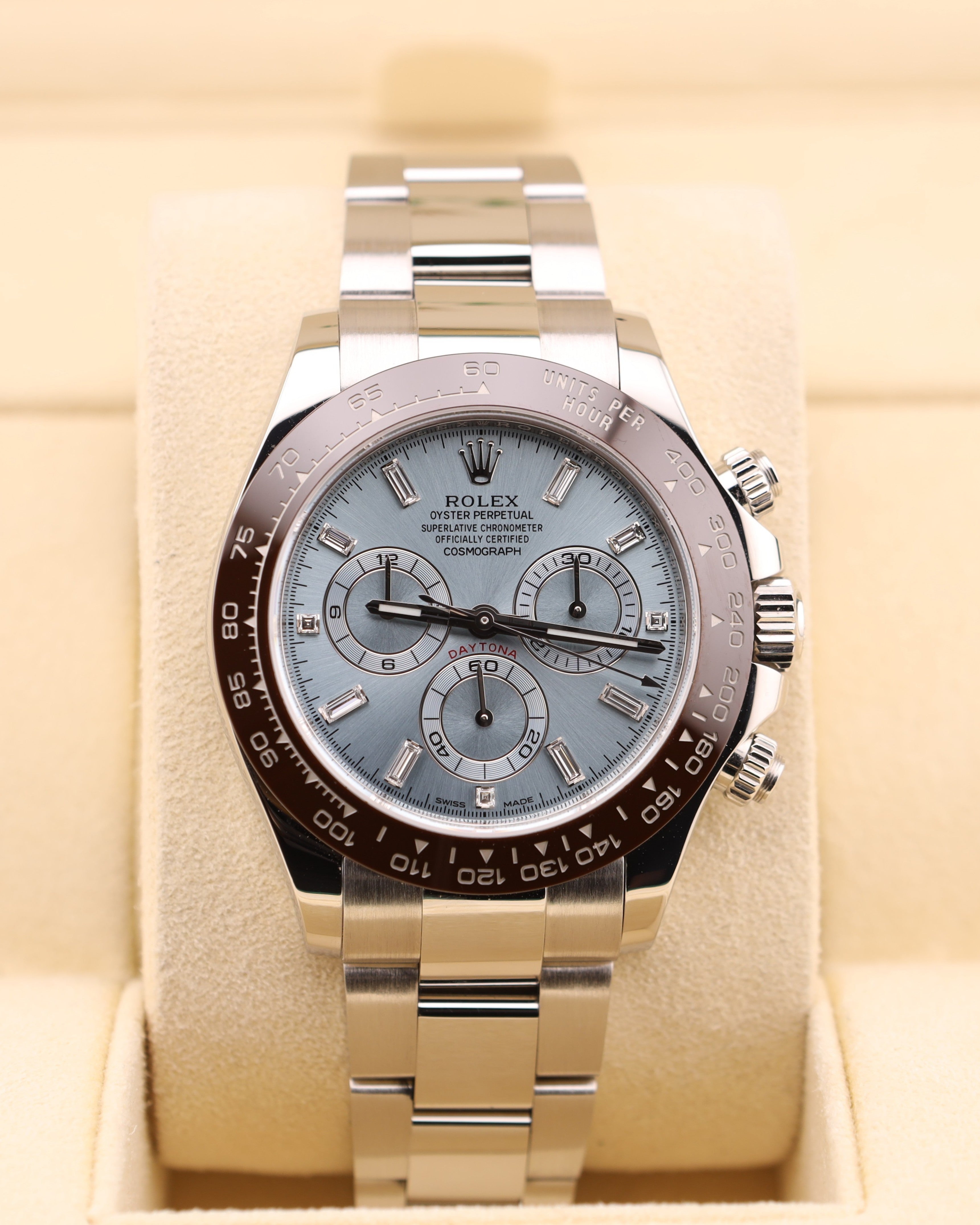 Rolex Daytona Platinum Ice Blue Platona 116506 — Iron Eagle Reserve Miami