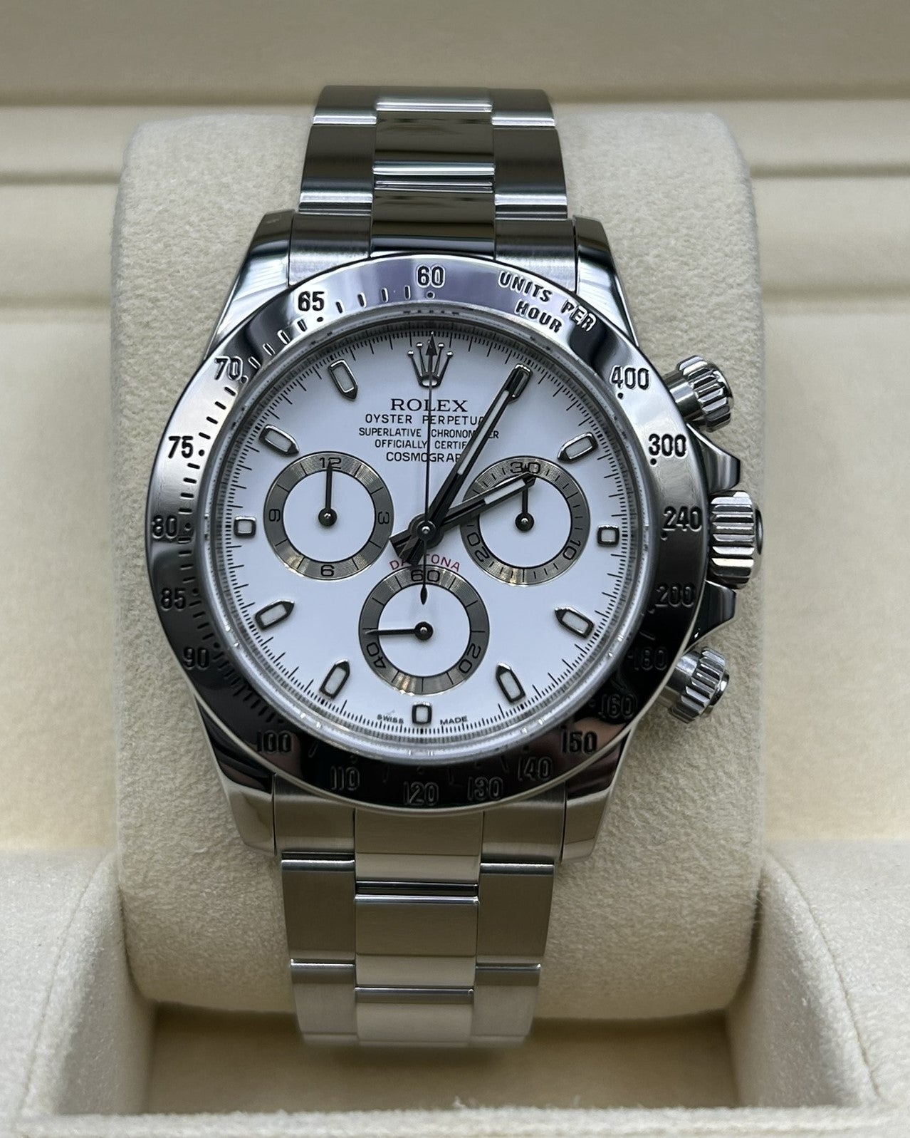 Rolex Daytona White Dial Steel 116520 — Iron Eagle Reserve Miami