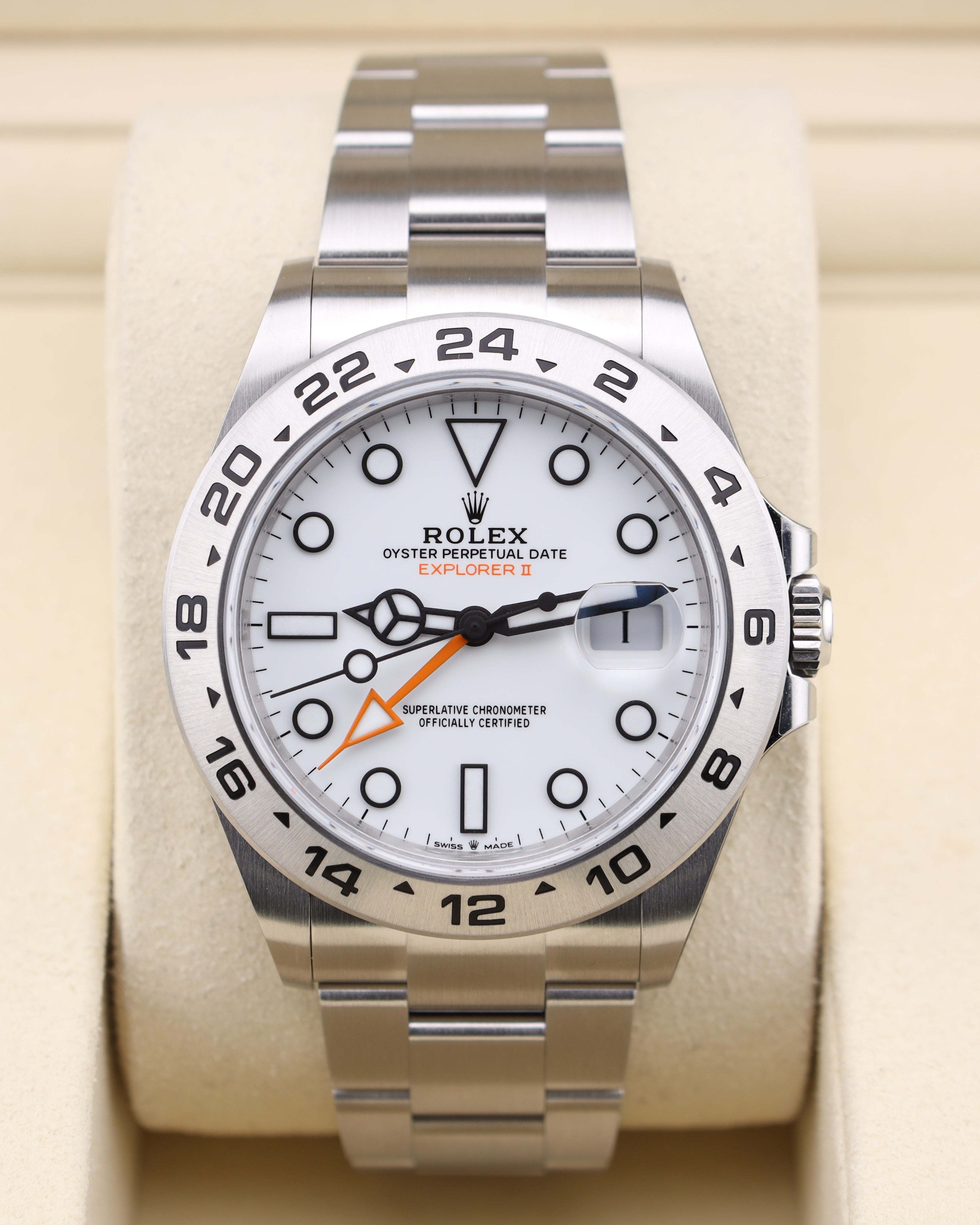 Rolex Explorer II Polar White Dial 226570 — Iron Eagle Reserve Miami