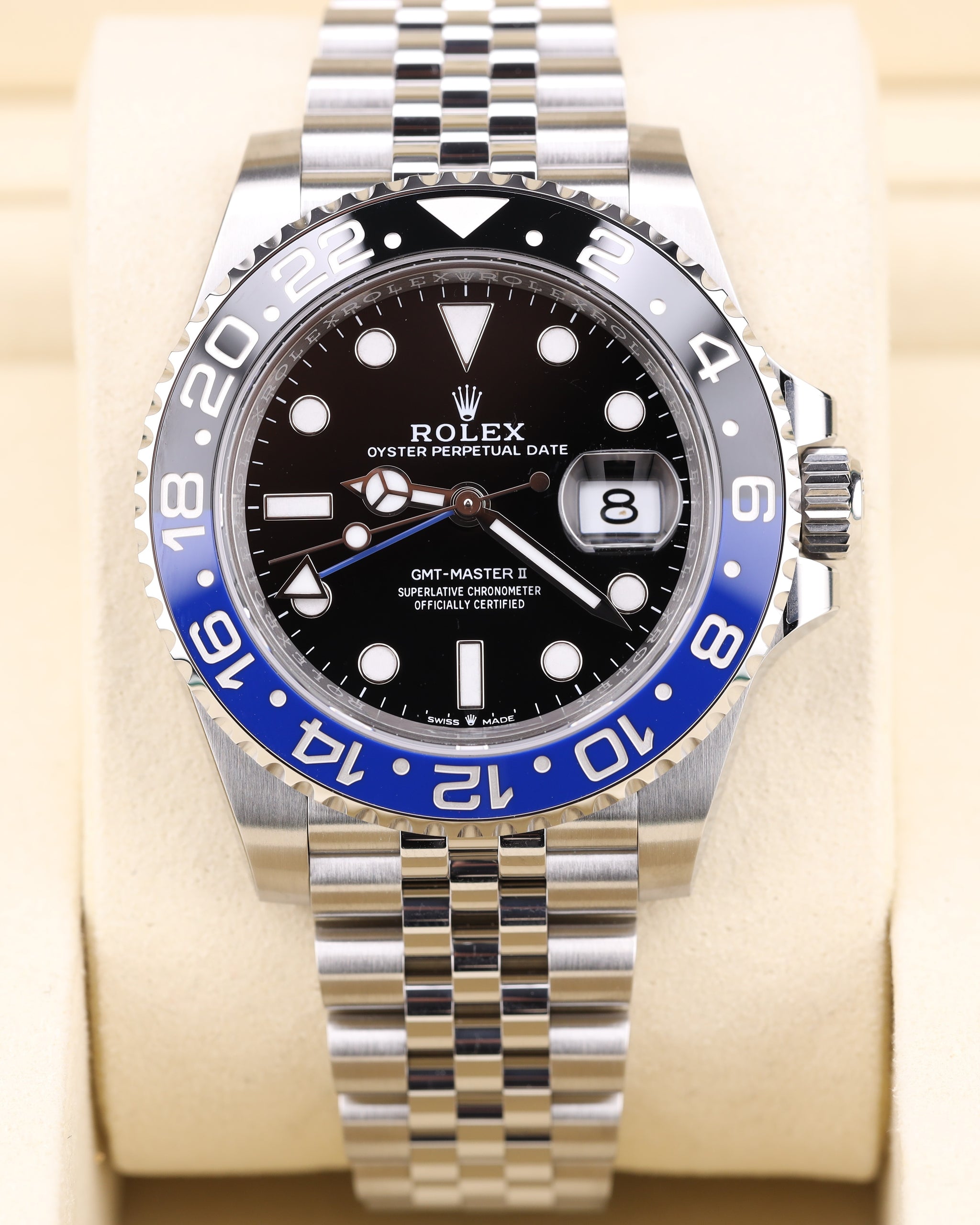Rolex GMT-Master II Batgirl Jubilee 126710BLNR — Iron Eagle Reserve Miami