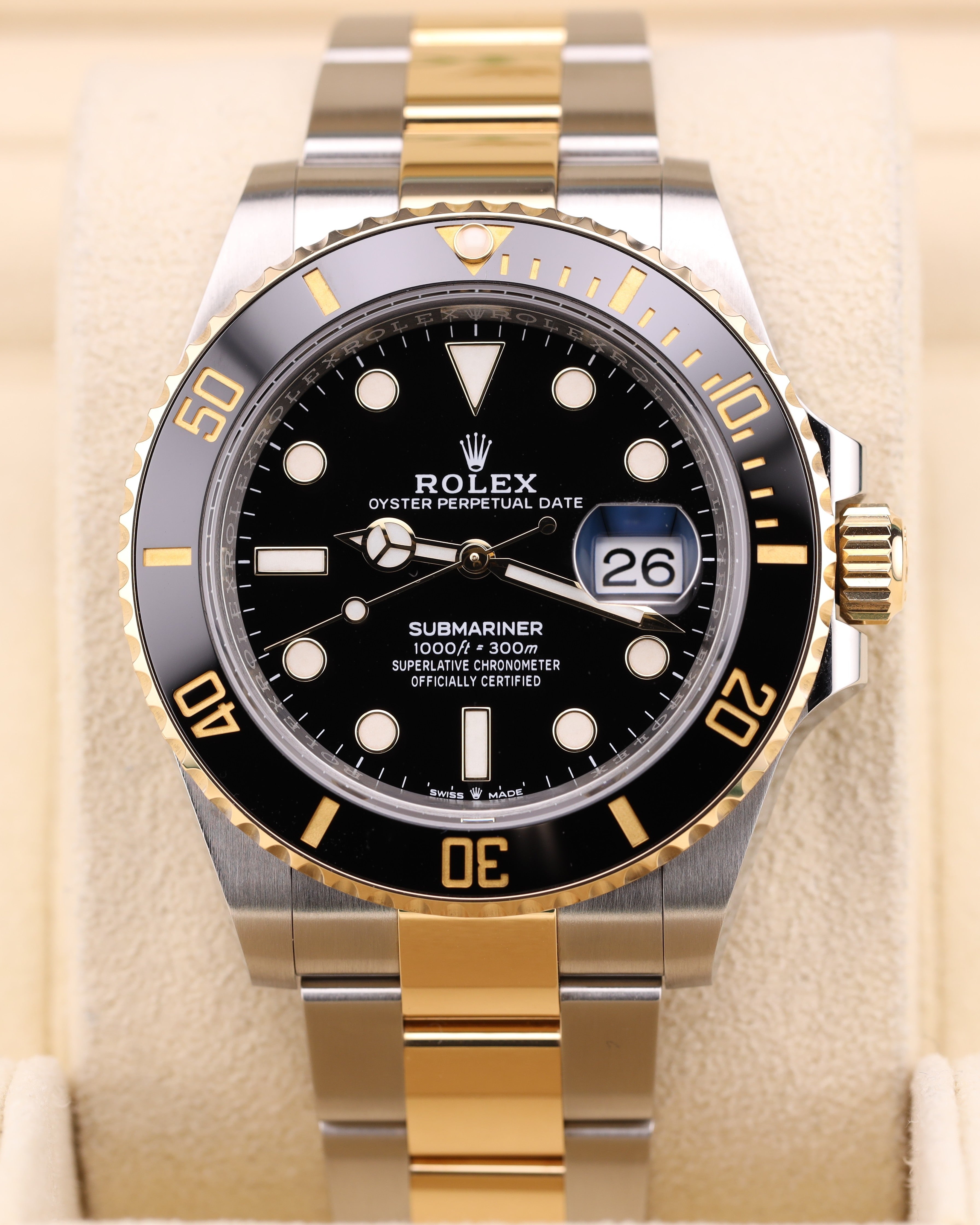 Rolex Submariner Date Two Tone Black 126613LN — Iron Eagle Reserve Miami