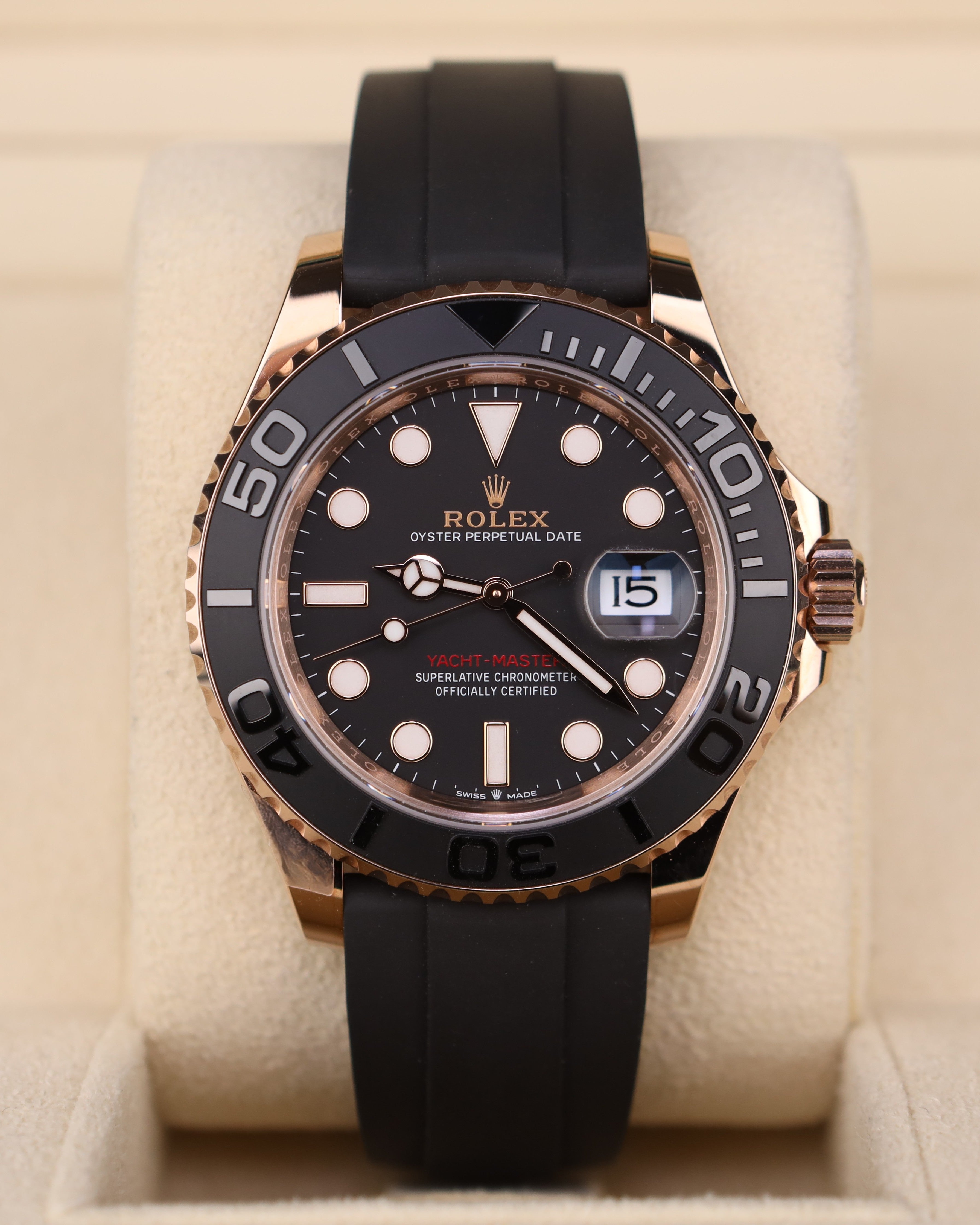 Rolex Yacht-Master 40 Everose Gold Oysterflex 126655 — Iron Eagle Reserve Miami
