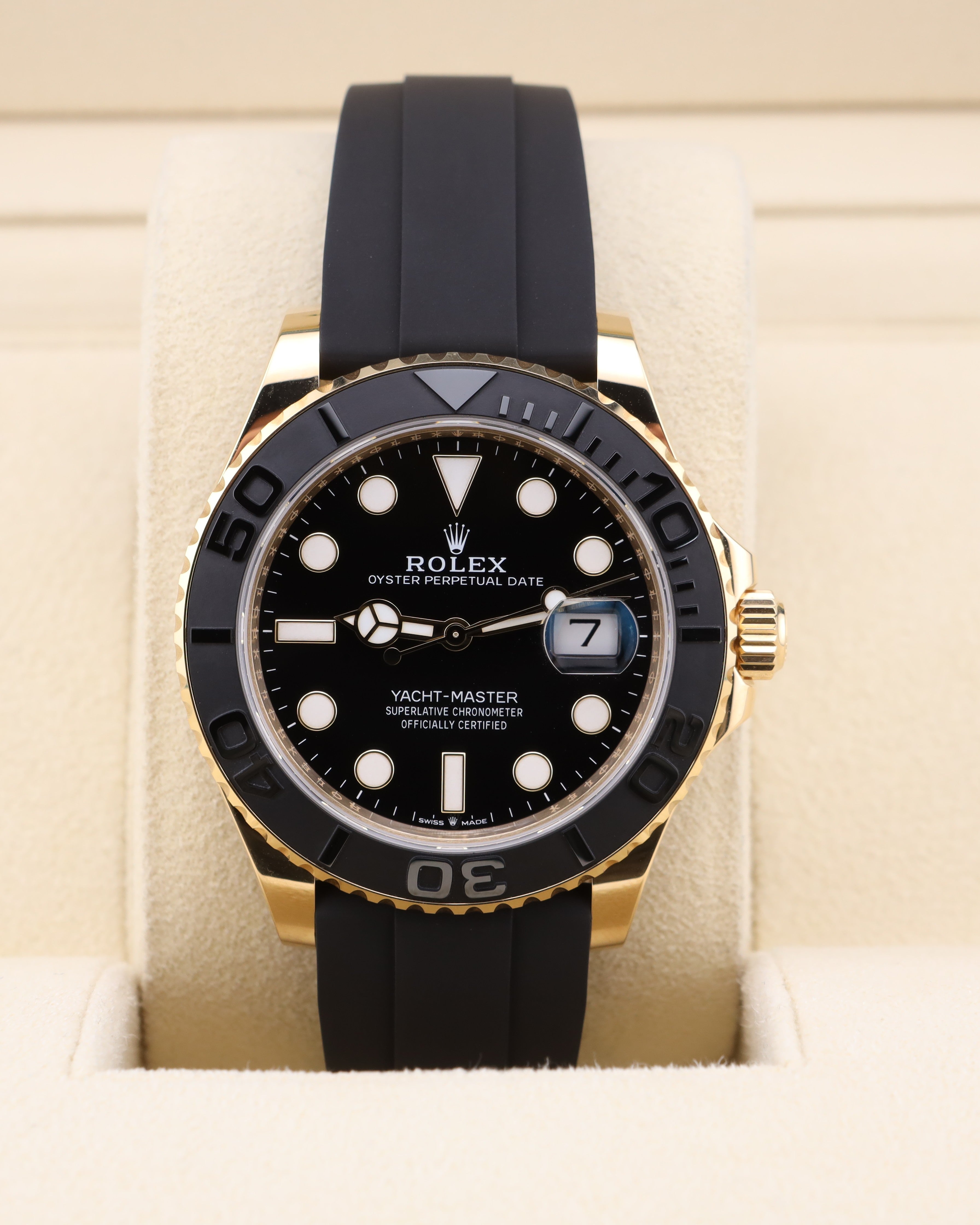Rolex Yacht-Master 42 Yellow Gold Black 226658 — Iron Eagle Reserve Miami