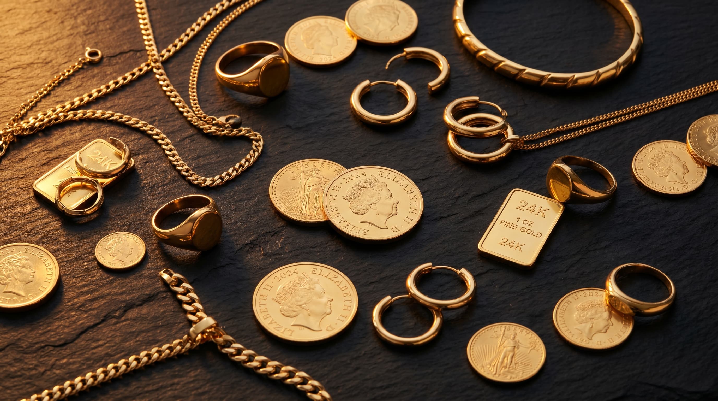 Gold jewelry, coins and bars — Iron Eagle Reserve Miami