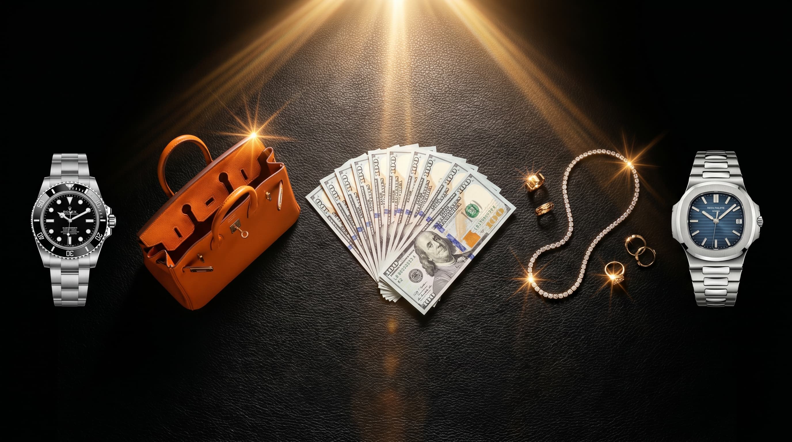 Luxury watches, jewelry and handbags — collateral loans at Iron Eagle Reserve Miami
