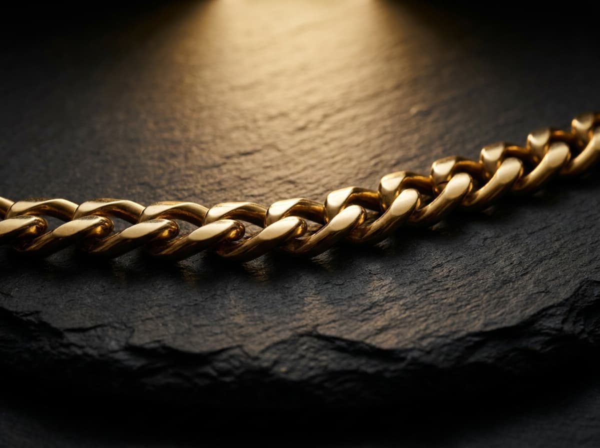 Gold jewelry pieces on dark velvet — gold price guide Miami