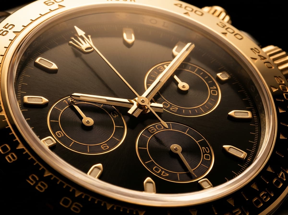 Rolex Daytona dial close-up — how to sell a Rolex in Miami guide