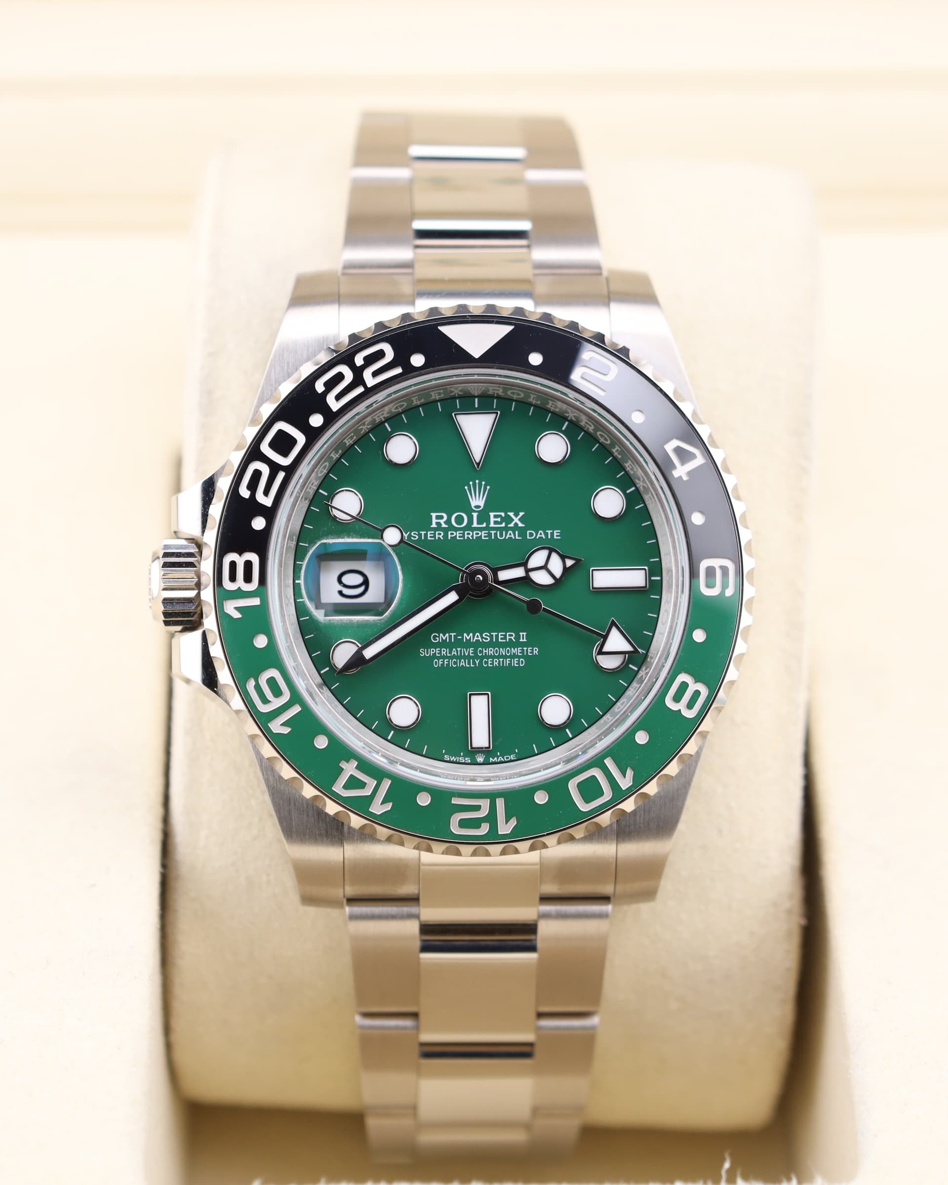 Rolex GMT-Master II White Gold Green Sprite 126729VTNR — photo 1