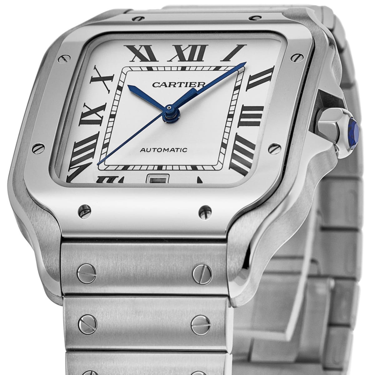 Cartier Santos de Cartier Large Steel WSSA0018 detail view