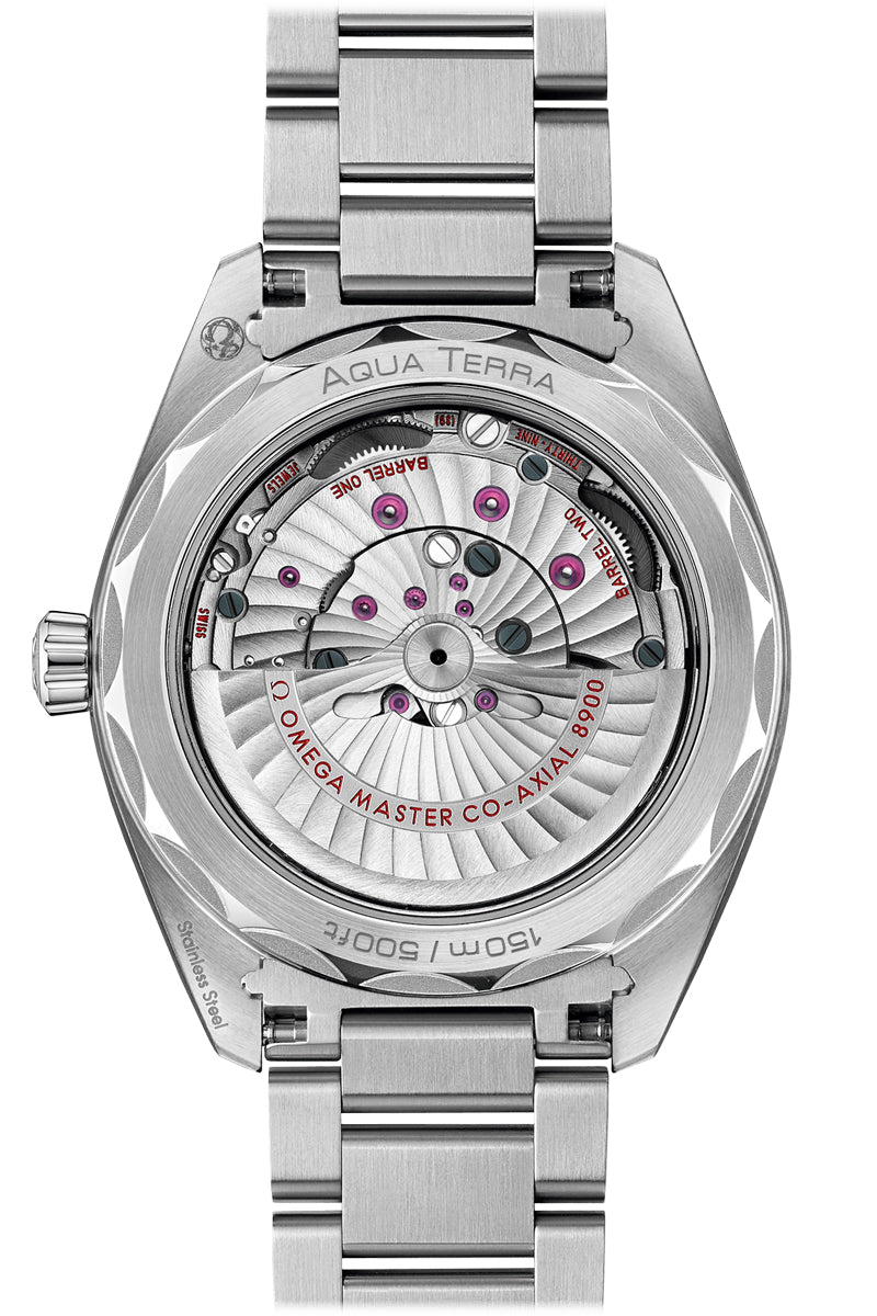 Omega Seamaster Aqua Terra 150M 41mm Blue 220.10.41.21.03.004 detail view
