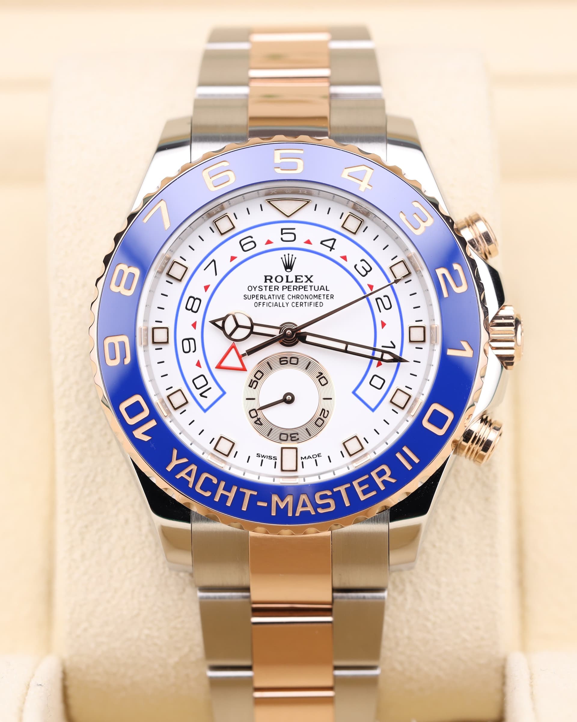 Rolex Yacht-Master II Rose Gold White Dial 116681 — photo 1