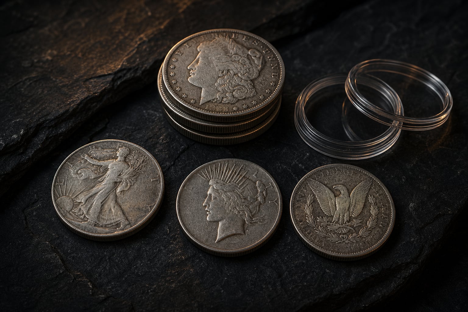 Illustrative image: Silver coins